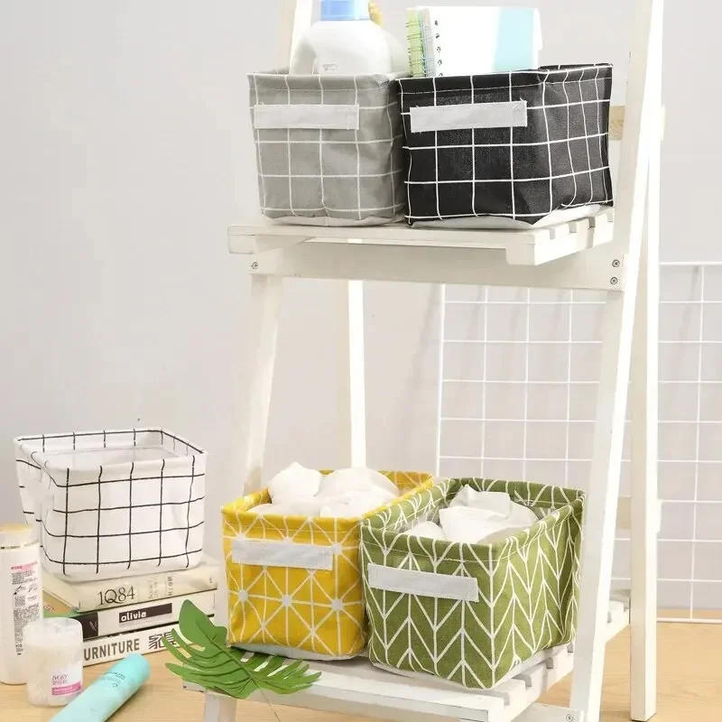 Description Picture 3 of itemLinen sundries basket toy storage box laundry underwear cosmetics storage box office stationery storage box