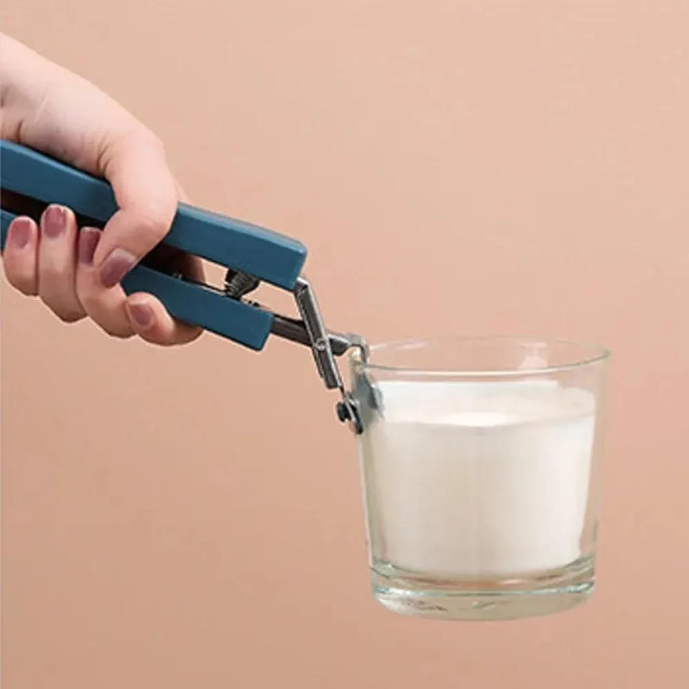 Description Picture 6 of itemHome Kitchen Gadgets Bowls Plates Tools Household Use Stainless Steel Anti-scalding Clip Anti-slip Pick Up Vegetables Tray Lift