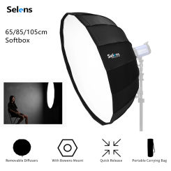 Selens Diffuser Reflector Parabolic Umbrella Softbox Honeycomb For Photo Studio Kits Flash Light Photography Props