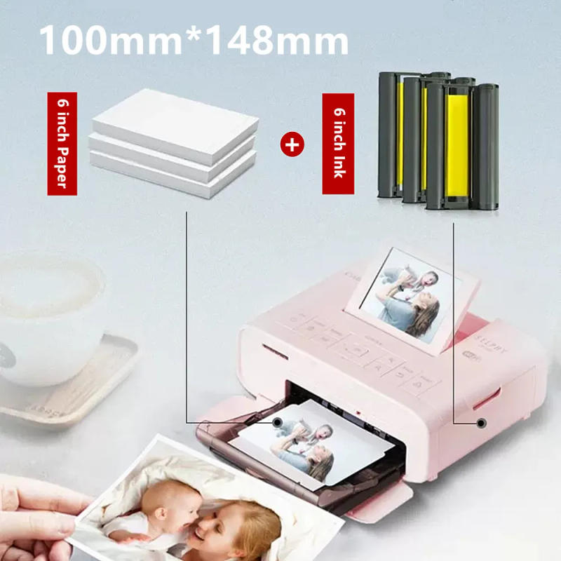 Description Picture 3 of item72 Sheets Photo Paper Canon Selphy Printer P Tray for 6 inch Photo Paper for Canon Selphy CP1300 CP200 CP1500 CP800 S1 ES2