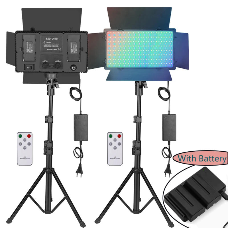 Description Picture 2 of itemU800 RGB Photo Light LED Photo Studio Light Camera Phone Video Recroding RGB Panel Lamp LED Vdieo Light for YOUTUBE Tiktok LIVE