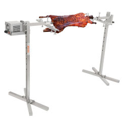VEVOR Electric BBQ Rotisserie Grill Kit Heavy Duty Grilling Kit, Automatic Motor and Height Adjustable Universal Roaster Stand