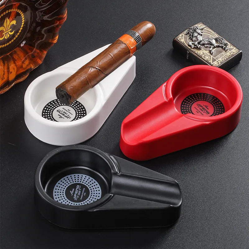 Description Picture 4 of itemPortable Cigar Ashtray Ash Tray Cigar Holder Ashtray Ash Tray Single Slot Cigar Holder Ashtray Ash Tray Cigarette Cigar Ashtray