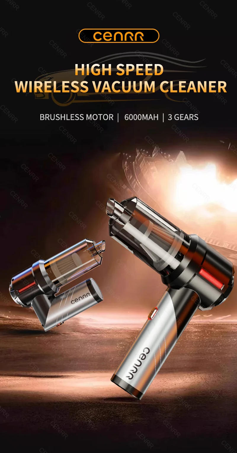 Description Picture 3 of itemCENRR 998000PA Car Vacuum Cleaner Mini Handheld Wireless Strong Suction Car Cleaner Cleaning Machine Portable Car Vacuum Cleaner