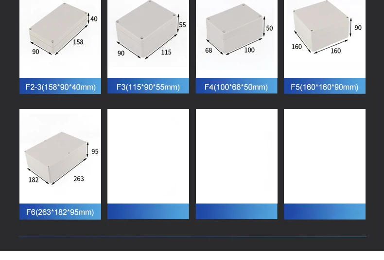 Description Picture 6 of itemABS Wire Junction Box Waterproof Electronic Safe Case Plastic Boxes Plastic Organizer IP67 Waterproof Enclosure Box