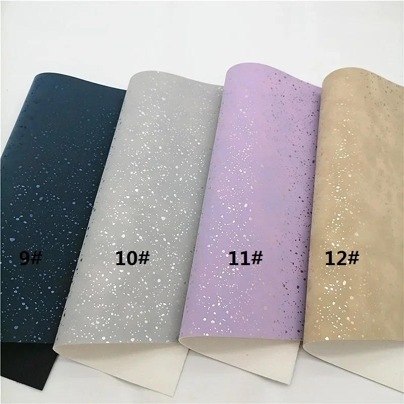 Description Picture 4 of itemGlitter Suede Synthetic Leather Sheets Felt Backing Faux Leather Fabric For Bows Earrings Handmade DIY 21X29CM FZ604A
