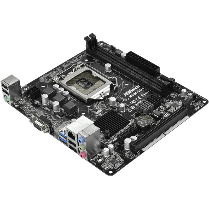 Description Picture 6 of itemASRock H81M-VG4 R2.0 Motherboard LGA 1150 Support i7-4790K i7-4770K i5-4690K i5-4670K i3-4130 CPU 2xDDR3 1600MHz mATX Mainboard