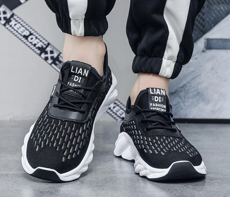 Description Picture 3 of itemOulylan Lightweight Running Shoes For Men 2024 Designer Mesh Casual Sneakers Lace-Up Male Outdoor Sports Tennis Shoe