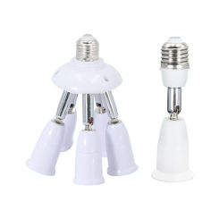 Universal E27 To E27 Lengthened Lamp Base 180 Degree Rotation Tube LED Light Bulb Extension Lamp Holder Head Conversion Socket
