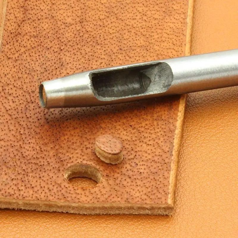 Description Picture 6 of item6Pcs/Set Leather Hole Punching Tools Hollow Round Hole Puncher Clothing Sewing Leathercraft Accessories Drilling Puncher Kit