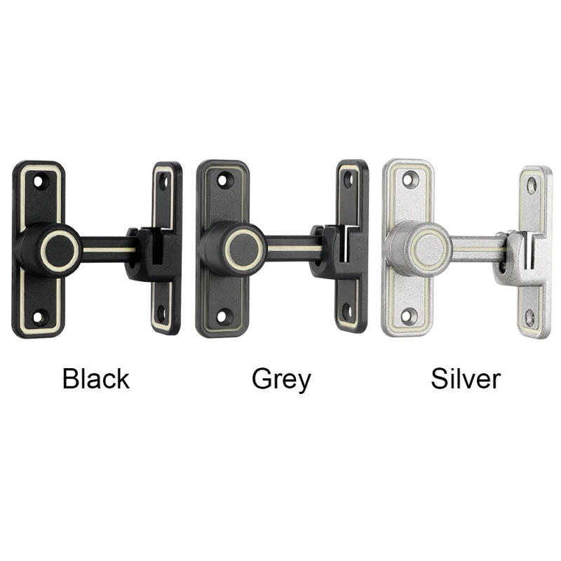 Description Picture 6 of item90 180 Degree Hardware Easy Install With Screws Zinc Alloy Barn Door Home Office Garage Luminous Latch Lock Heavy Duty Bathroom