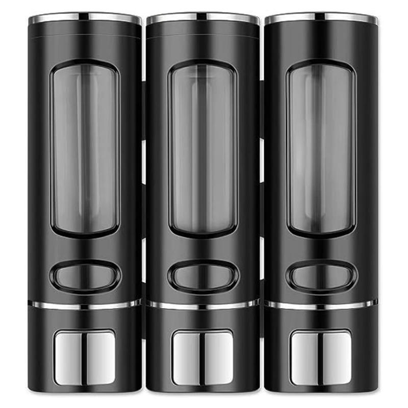 Description Picture 5 of item3 In 1 400ML Soap Dispenser Wall-Mount Shower Bath Shampoo Dispenser Bathroom Accessories Soap And Gel Dispenser