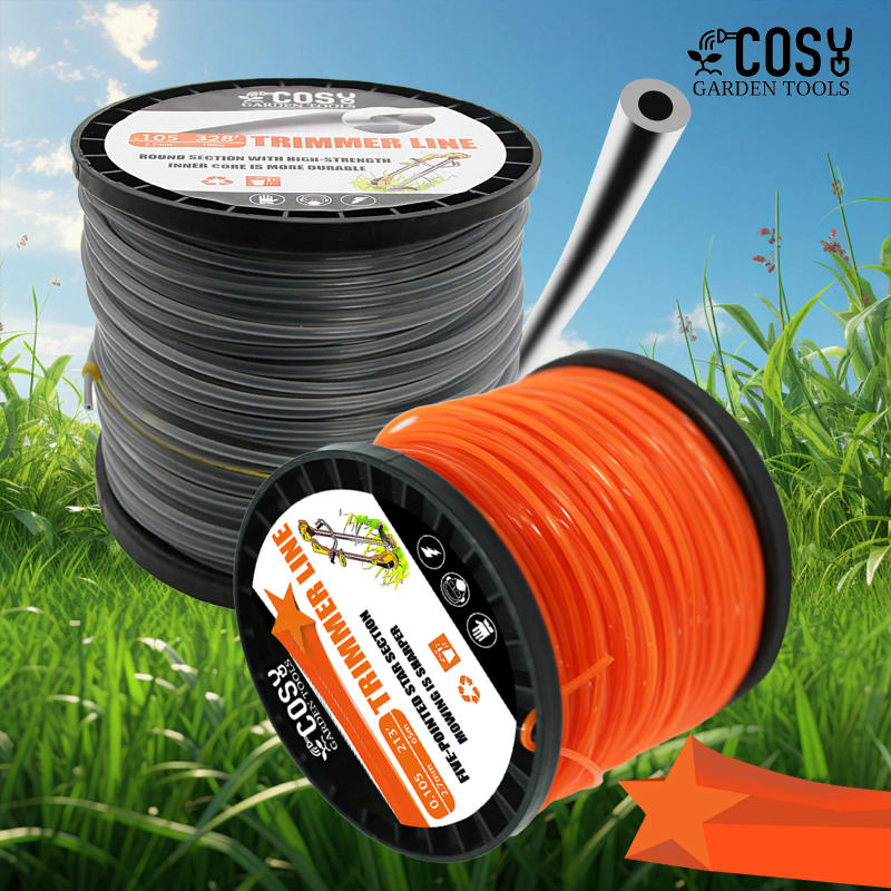 Description Picture 2 of item2.7mmx100m Pentagram Nylon Mowing Trimmer Line Trimmer Head String for Grass Trimmer Roll Grass Rope Line Lawn Mower Accessories