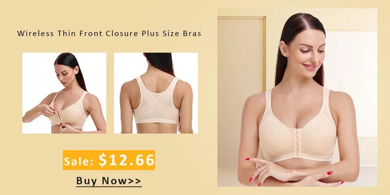 Description Picture 3 of itemBig Size Bra For Women Wire Free Bralette White Comfortable Everyday Floral Thin Full Coverage Plus Size Bras B C D E F G H I