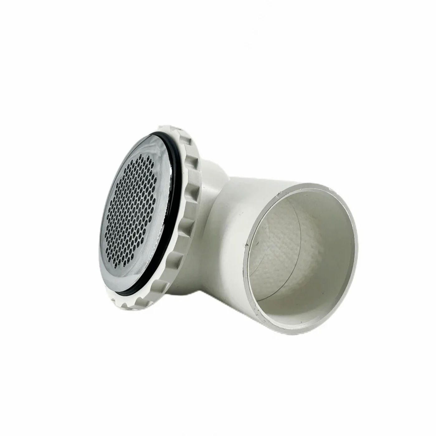 Description Picture 5 of item70mm Cover 50mm Water Ultra-thin Dot Three-way Water Suction Brass Cover PVC Body Bathtub Backwater Suction Drainer