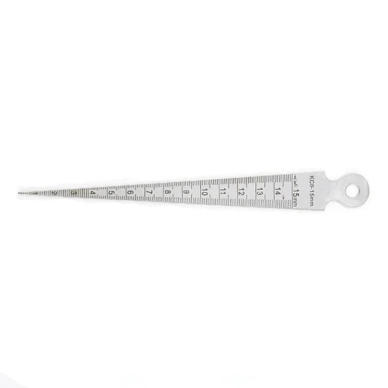 Description Picture 4 of item1-15mm Wedge Feeler Gauges For Measurement Clearance Ruler Gap Ruler Filler Gauge Measuring Probes Thickness Meter Steel Ruler