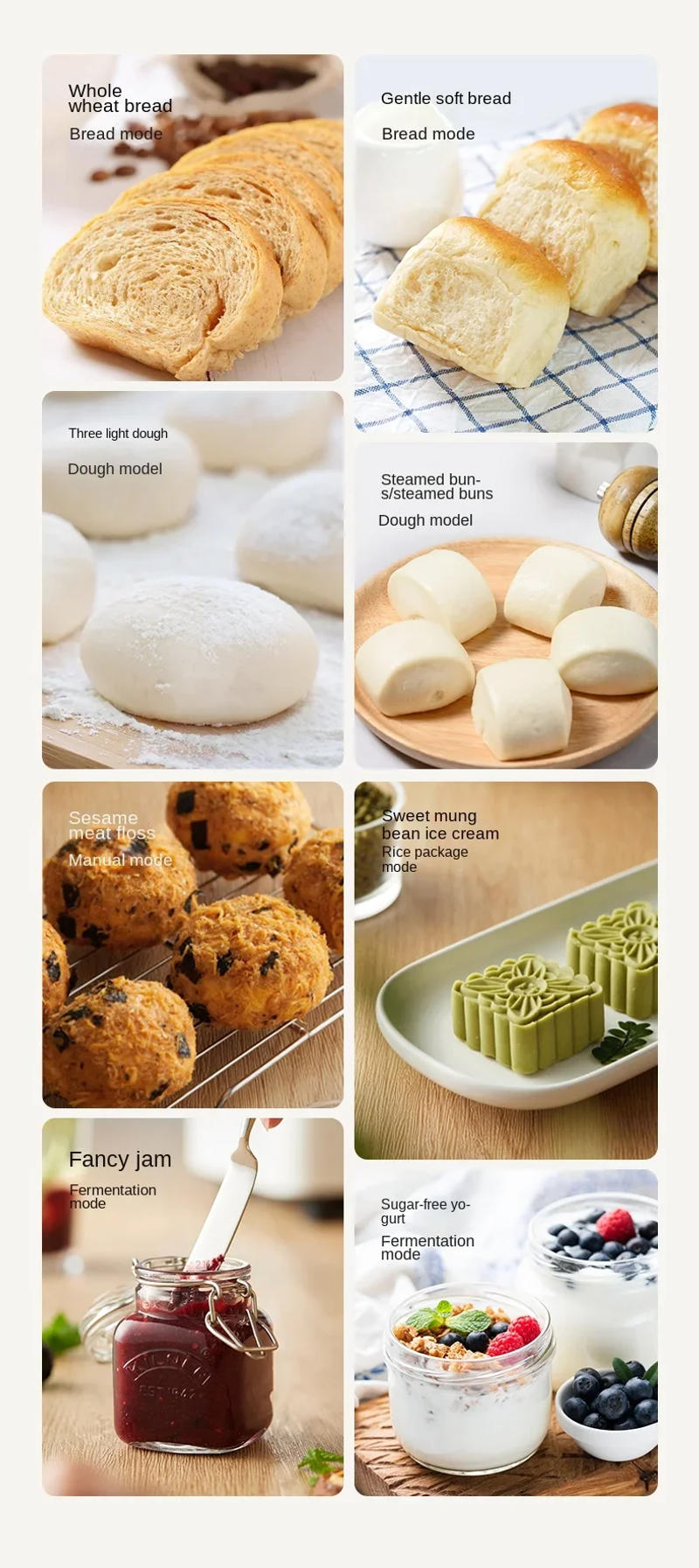 Description Picture 6 of itemBread Maker with Multi-functions and Automatic Kneading, Fermenting, and Toasting - Petrus PE8855 220V