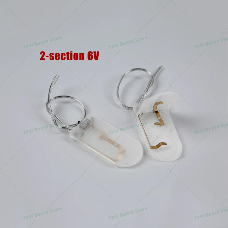 Description Picture 4 of item1 piece single slot double slot CR2032 button coin battery holder shell cover with switch leads 3V/6V battery box