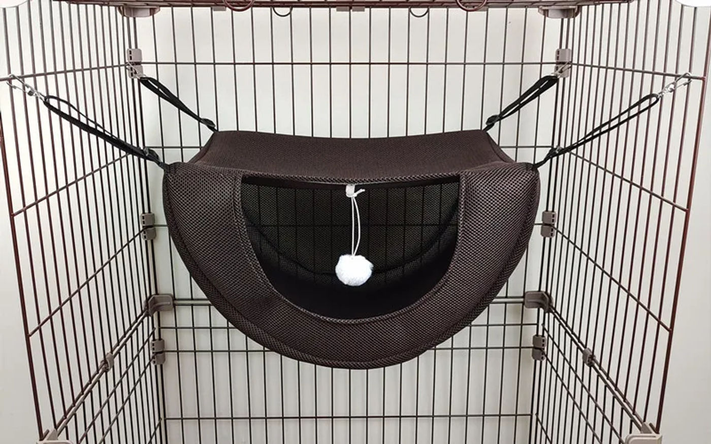 Description Picture 2 of itemMesh Cat Cage Hammock Cat Sunny Window Seat Mount Pet Cat Hammock Comfortable Pet Bed Shelf Seat Beds cama para gatos고양이 숨숨집