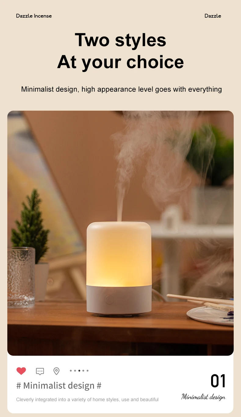 Description Picture 4 of item120ML USB Humidifier Purifier Mini Aroma Essential Oil Diffuser for Home Car Mute Mist Maker Diffuser with LED Color Lamp