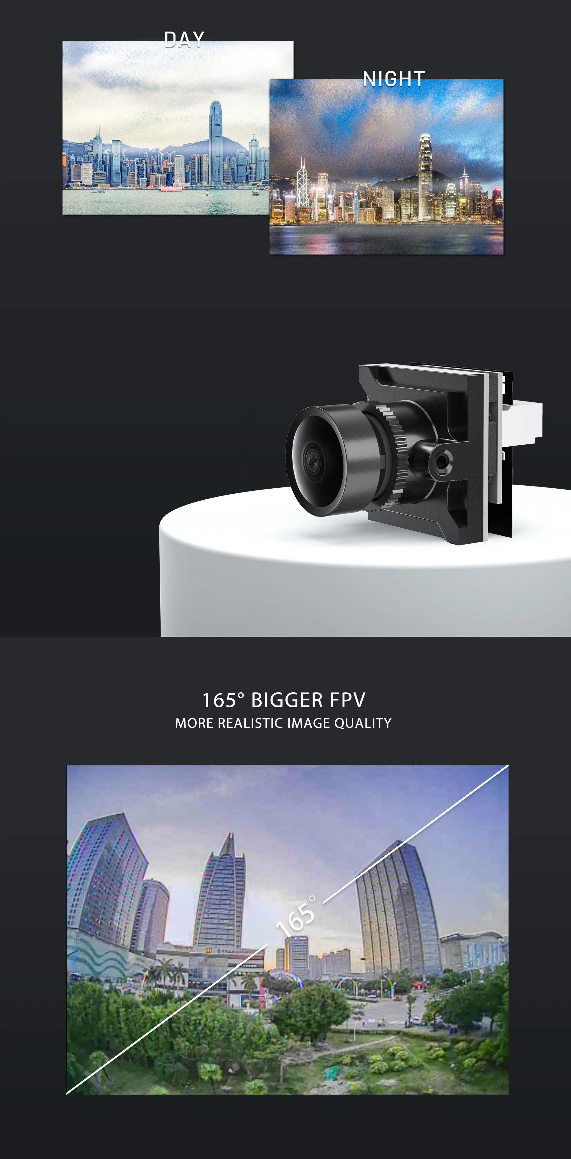 Description Picture 5 of itemCaddx Ratel 2 Baby Ratel 2 1/1.8'' Starlight 1200TVL 2.1mm NTSC PAL 16:9 4:3 Switchable Super WDR FPV Micro Camera FPV drone