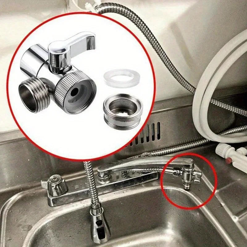 Description Picture 4 of itemFaucet Switch Adapter Kitchen Sink Splitter Diverter Valve Water Tap Connector For Toilet Bidet Shower Bathroom Accessories