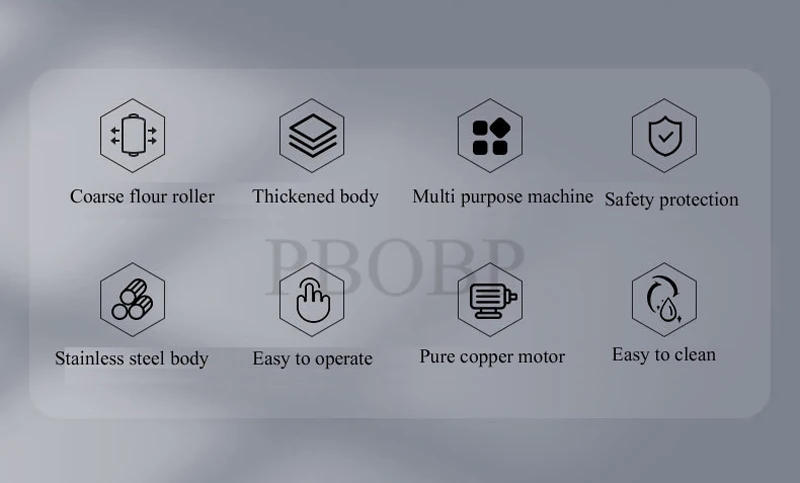 Description Picture 5 of itemPBOBP Electric Pasta Maker Household Noodle Machine For Homemade 2.5mm Noodle Dumpling Wonton Skin Food Processors Kitchenaid