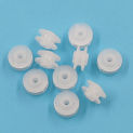 8mm Soft Plastic Pulleys DIY Toy Model Wheel Parts 8x2A P82A