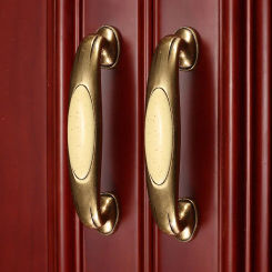 European Ceramic Cabinet Handles Zinc Alloy Cabinet Pulls Drawer Knobs Wardrobe Door Handles Furniture Handles