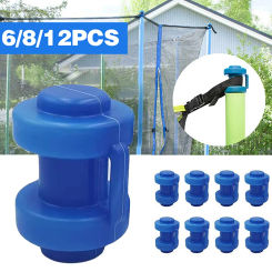 6/8/10 Pcs Trampoline End Cap PE Children's Professional Protective Net Poles End Cover Outdoor Sports Supplies 25mm/0.98"