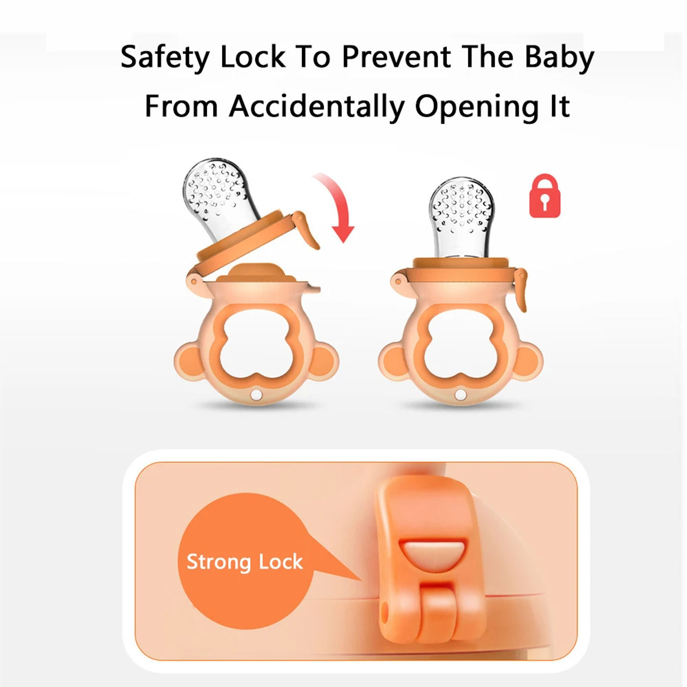 Description Picture 5 of itemBaby food feeding set silica gel rice paste feeding bottle silica gel fruit and vegetable bag free 2 bite bags