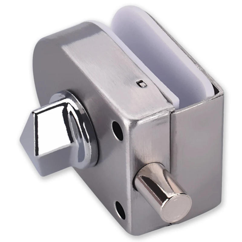Description Picture 6 of item304 Stainless Steel Glass Door Lock Ground Bolt Ground Lock Anti-Theft Double Open Door Frameless Sliding Door Lock Hardware