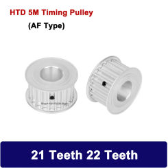 1Pcs HTD 5M 21 Teeth 22 Teeth Timing Pulley 11/16/21/27mm Slot Width Bore 5mm-20mm Pitch 5mm HTD5M Synchronous Belt Wheel