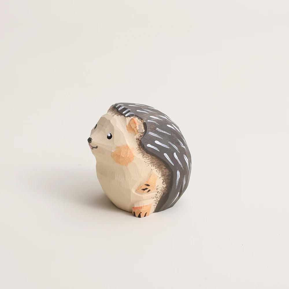 Description Picture 5 of itemHandcrafted wood carving Home decorations desk accessories room decor Handmade Hedgehog Statue Hand-carved room decor Hedgehog
