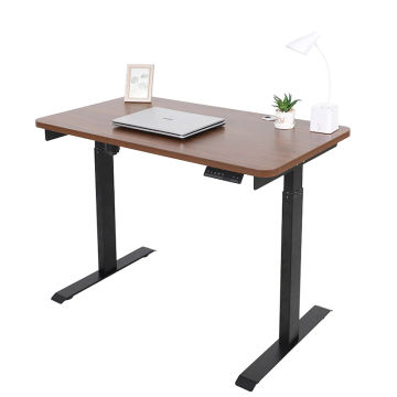 Standard size electric adjustable height corner computer desk console table