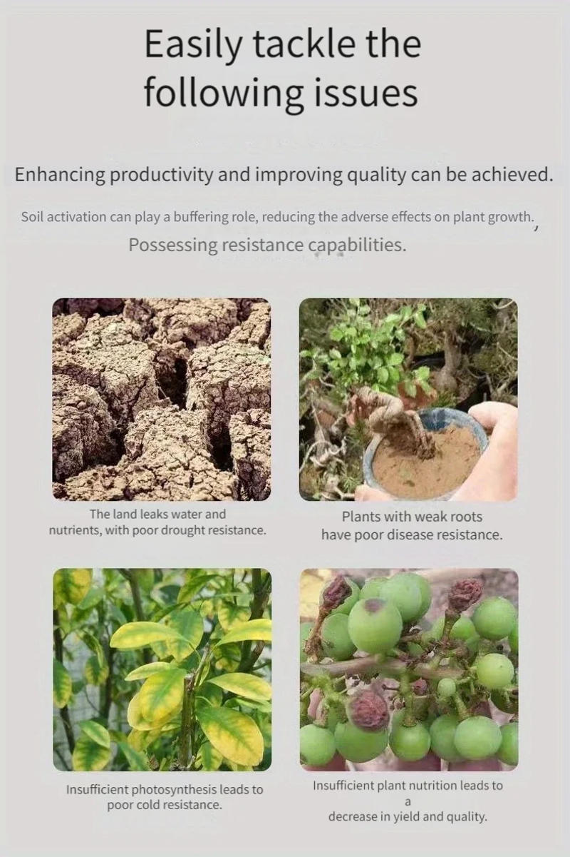 Description Picture 6 of itemSoil activation Potassium baoate loosens soil water soluble fertilizer flower fertilizer anti-hardening improved soil activator
