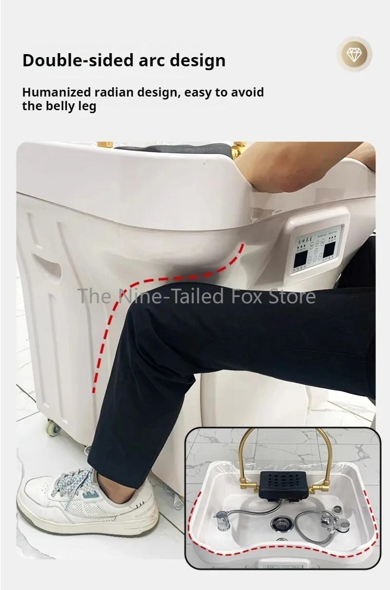 Description Picture 4 of itemSalon Styling Chairs Porcelain Hairdressing Washbasin Shaving Chair Seats Spa Hair Shampoo Fauteuil Coiffure Bowl Stylist Wash