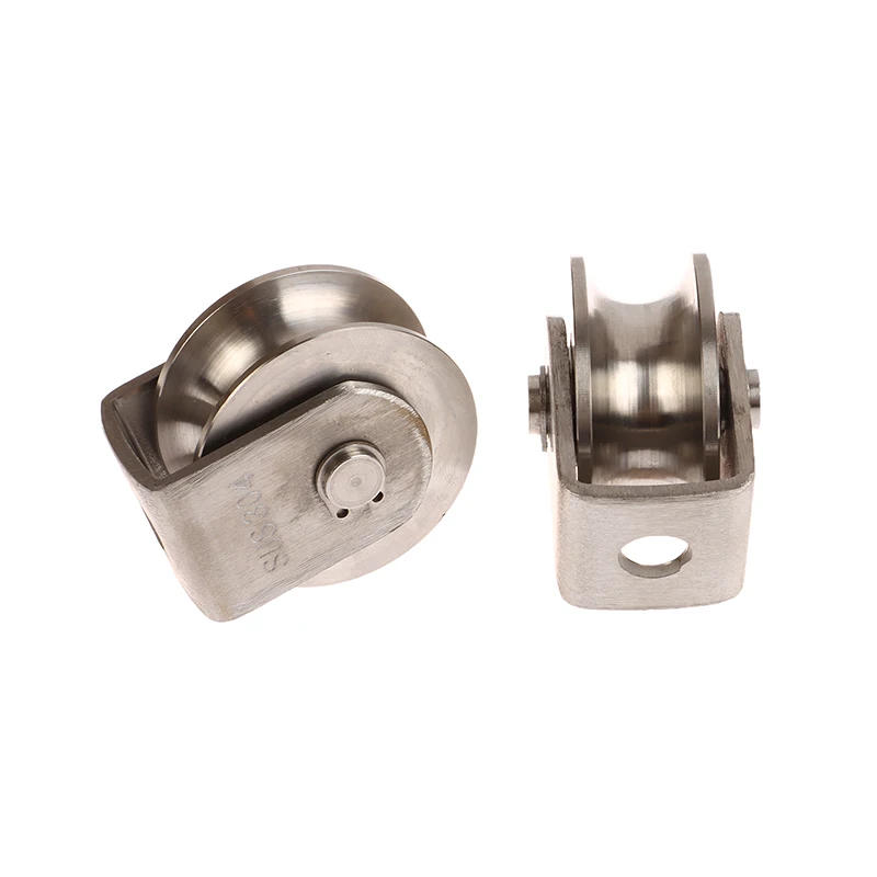 Description Picture 5 of itemStainless Steel Heavy Duty Roller Wheel Bearing Pulley Wheel Pulley Strong Load-bearing Pulley 48mm Wheel Diamete