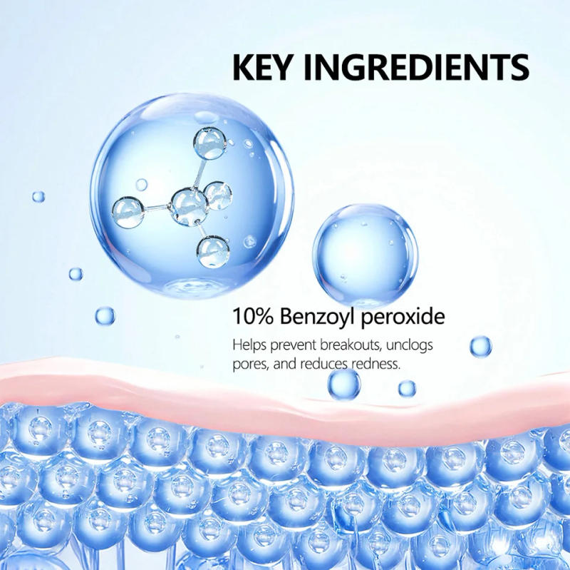 Description Picture 6 of itemLakerain Clarifying Foaming Wash 10% Benzoyl Peroxide Foaming Cleanser Acne Foaming Cleanser Target Breakouts Deep Clean Cream