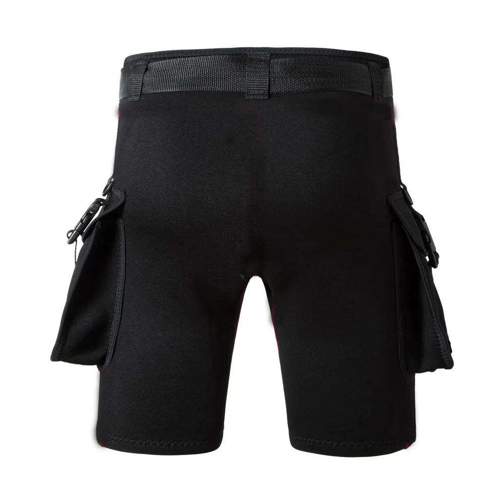 Description Picture 4 of item3mm Neoprene Wetsuit Tech Shorts Submersible Load Weight 2 Pocket Pants Bandage Pant Scuba Diving Equipment Accessories
