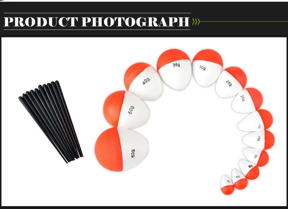 Description Picture 5 of item1/2/3/5g 5Pcs/Set Fishing Float Upgraded EVA Bobber Sea Floating Buoy Fishing Sticks Fish Tackle 1g 2g 3g 5g Fishing Accessory