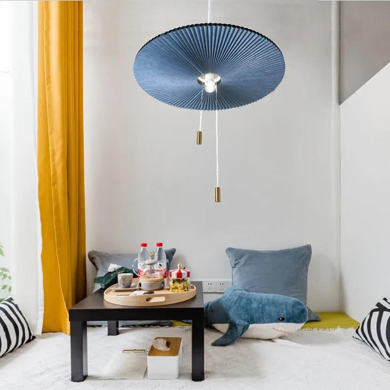 Description Picture 2 of itemIns Hot Postmodern Nordic Art Restaurant Bedroom Home Decor  Loft Creative Fold Deformation Umbrella Pendant Light Fixtures