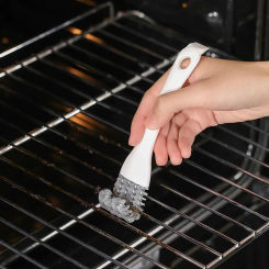Grill Brush V-shaped Hooked Brush and Scraper Multifunctional Barbecue Kit Net Cleaning Brush for  Kitchen Gadget