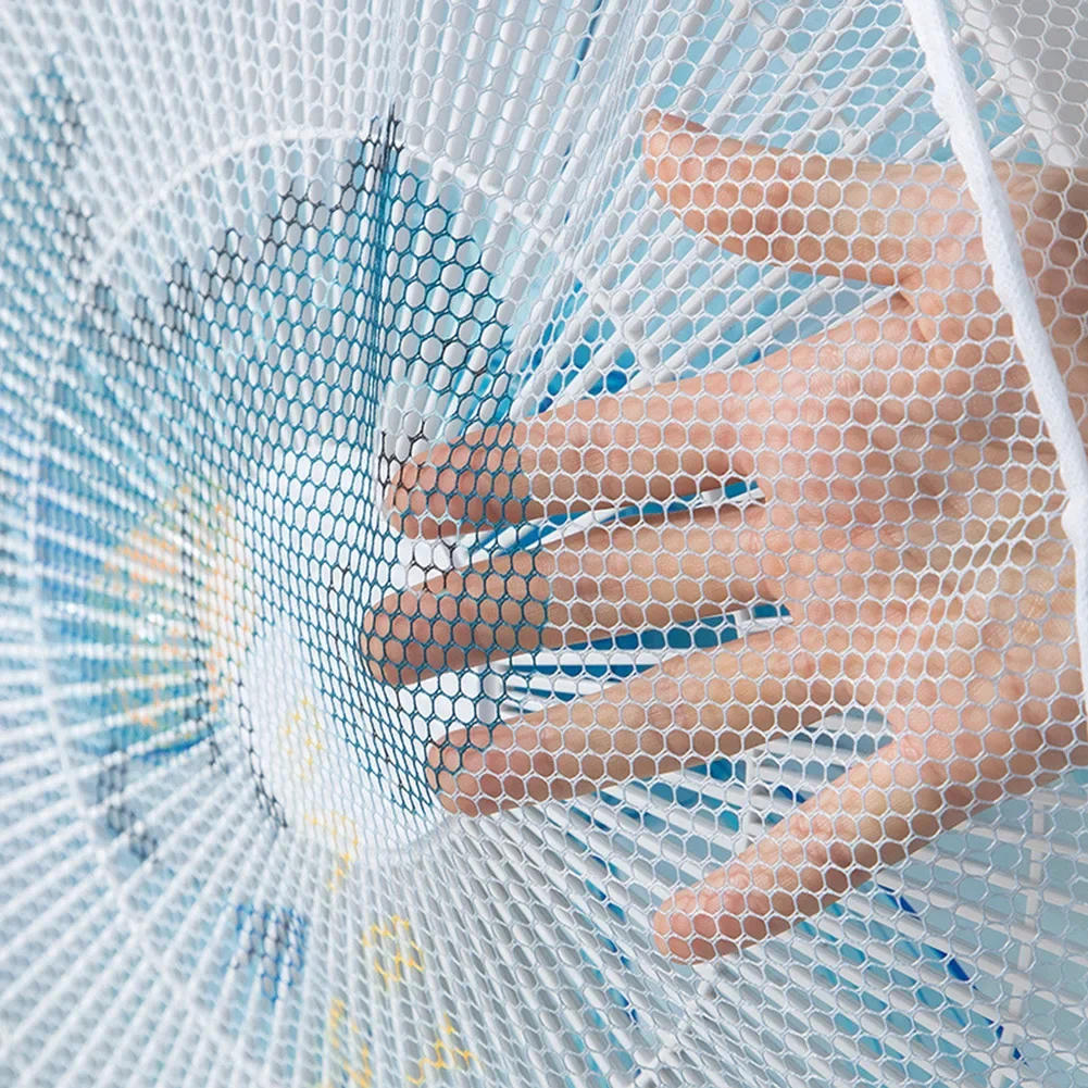 Description Picture 3 of itemRound Eletric Fan Anti-pinching Finger Protector Protective Cover Safety Mesh Net For Fan Dust Cover Children Guard Net Bag