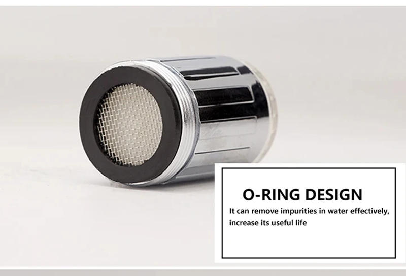 Description Picture 3 of itemAdvanced Faucet Aerator Water 7 Colorful Power Shower LED Tap Light Water Saving Colorful Aerator Bathroom Accessory Decorate