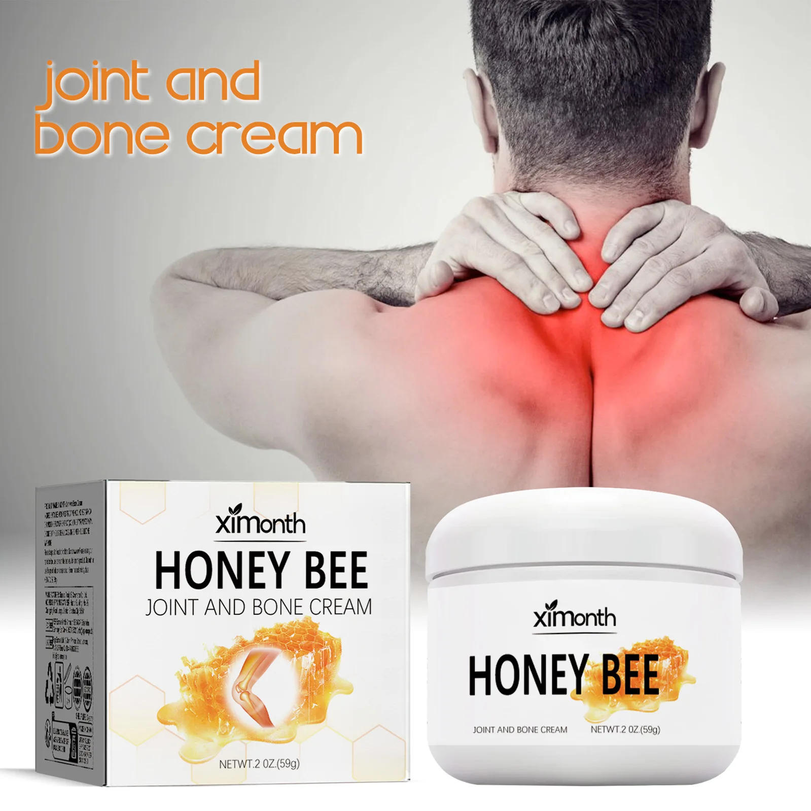 Description Picture 4 of itemJoint Bone Cream Bee Venom Pain and Bone Healing Cream Massage Care for Joint Shoulder and Neck Pain Relaxation Treatment