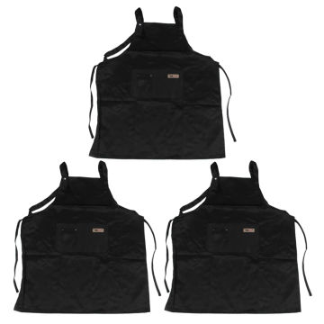 3X A Black Professional Stylist Apron Waterproof Hairdressing Coloring Shampoo Haircuts Cloth Wrap Hair Salon Tool