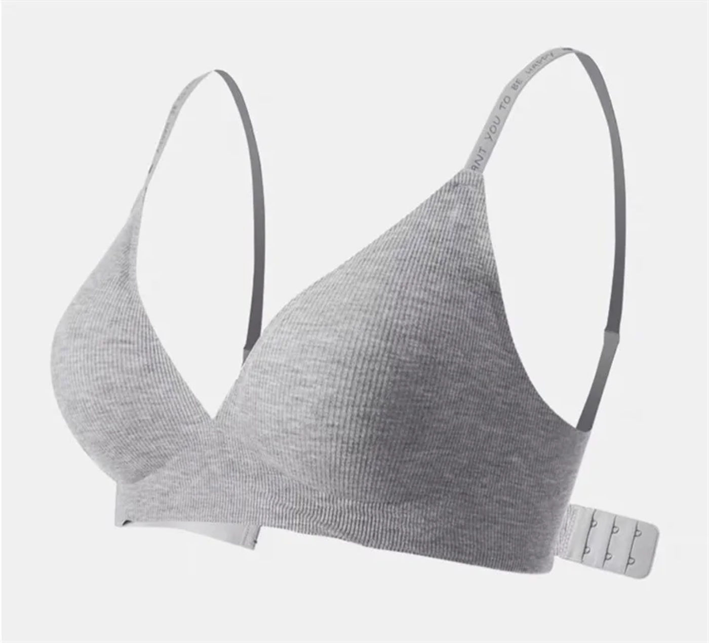 Description Picture 4 of itemWomen Sexy Seamless Bras Deep V Neck Bralette Sexy Lingerie Letter Strap Tops Push Up Underwear Wireless Brassiere for Female