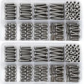 340PCS/SET M3 Stainless Steel Hex Socket Screws Nut Set With Box