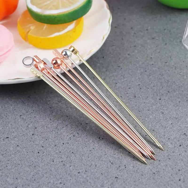 Description Picture 5 of itemCreative Party Bar For Drinks Decoration Fruit Fork Toothpicks Cocktail Picks Fruit Sticks